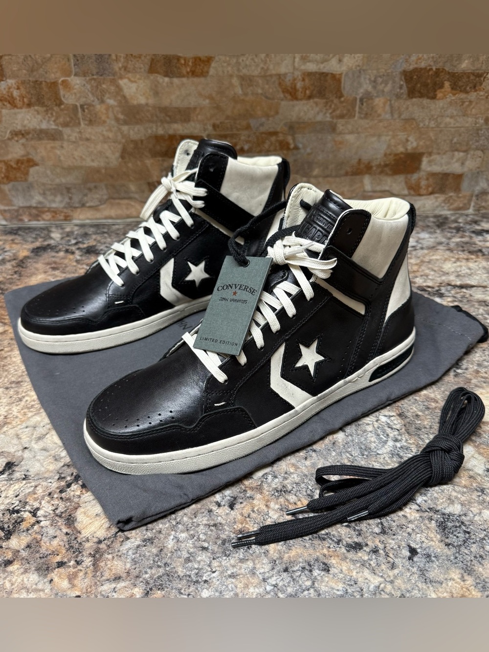 2012 Converse X John Varvatos Weapon Distressed Black (132829C) Sneakers Sz M 12
